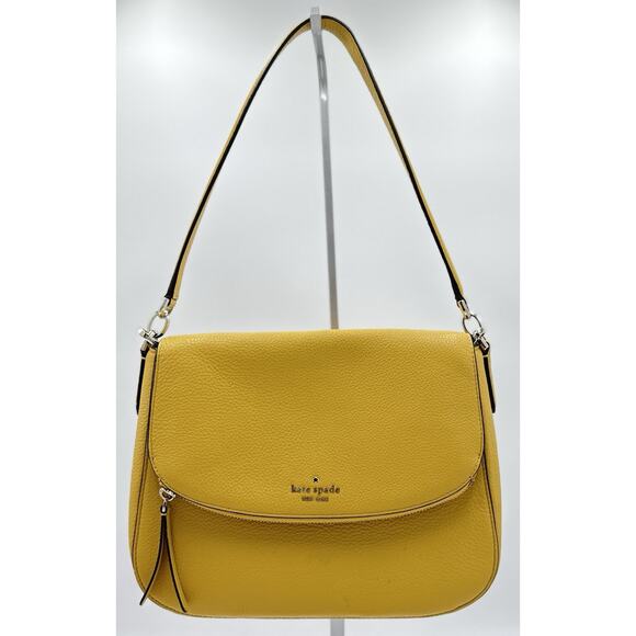 kate spade new york Handbags - Kate Spade Leila Medium Flap Shoulder Bag Crossbody Sunflower Fields Yellow CUTE